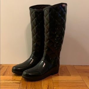 Original High Gloss Quilted Waterproof Rain Boot